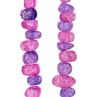 Amethyst Crackle Quartz Nugget Beads by Bead Landing™