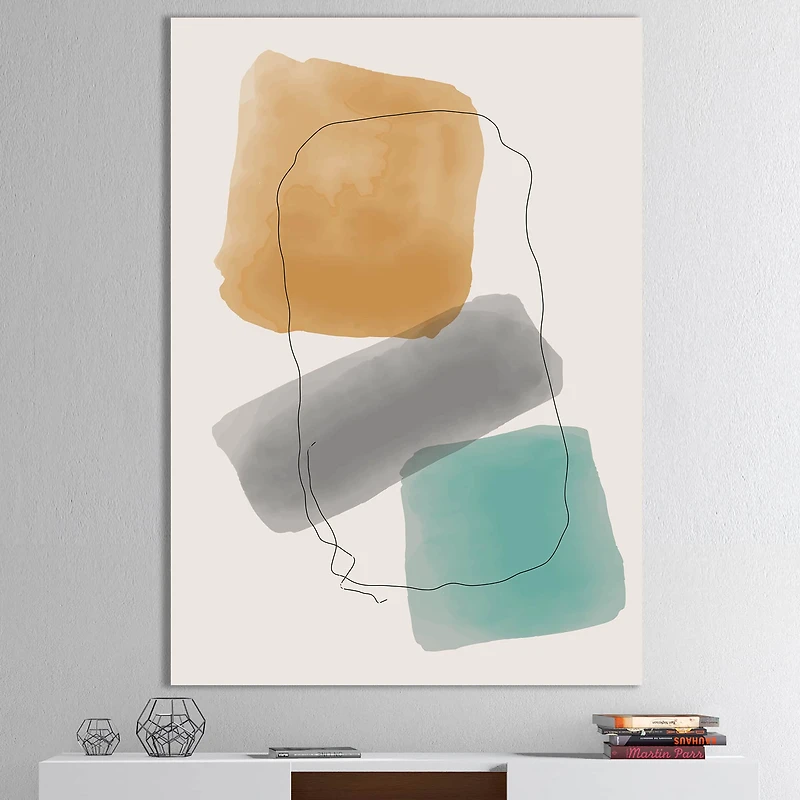 Designart - Minimal Elementary Organic And Geometric Compostions XXXXII