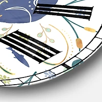 Designart 'Just A Lakeaholic Lake House Wall Clock