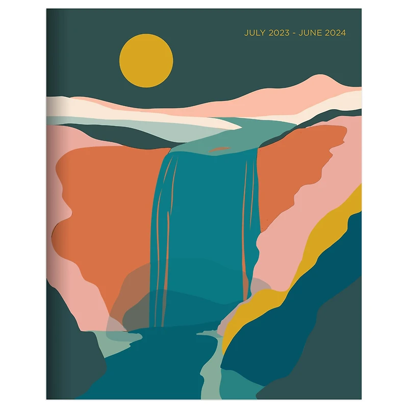 TF Publishing 2023-2024 Waterfall Medium Monthly Planner