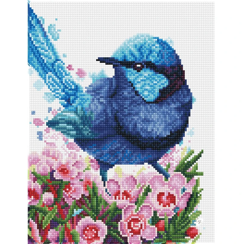 Diamond Dotz® Intermediate Splendid Fairy Wren Diamond Painting Kit