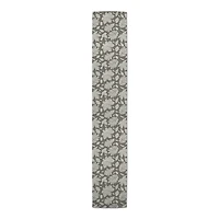 72" Gray Leaf Pattern Table Runner