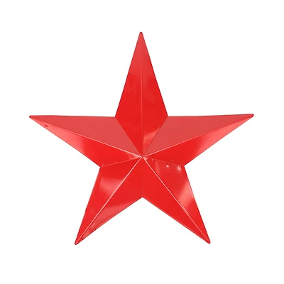 11.5" Scarlet Red Country Rustic Star Indoor/Outdoor Wall Decoration