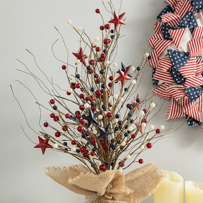 Glitzhome® 20" American Berry Table Tree
