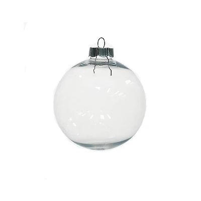 2.75" Clear DIY Plastic Ball Ornament by Make Market®