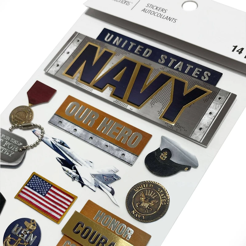 Navy Dimensional Stickers by Recollections™