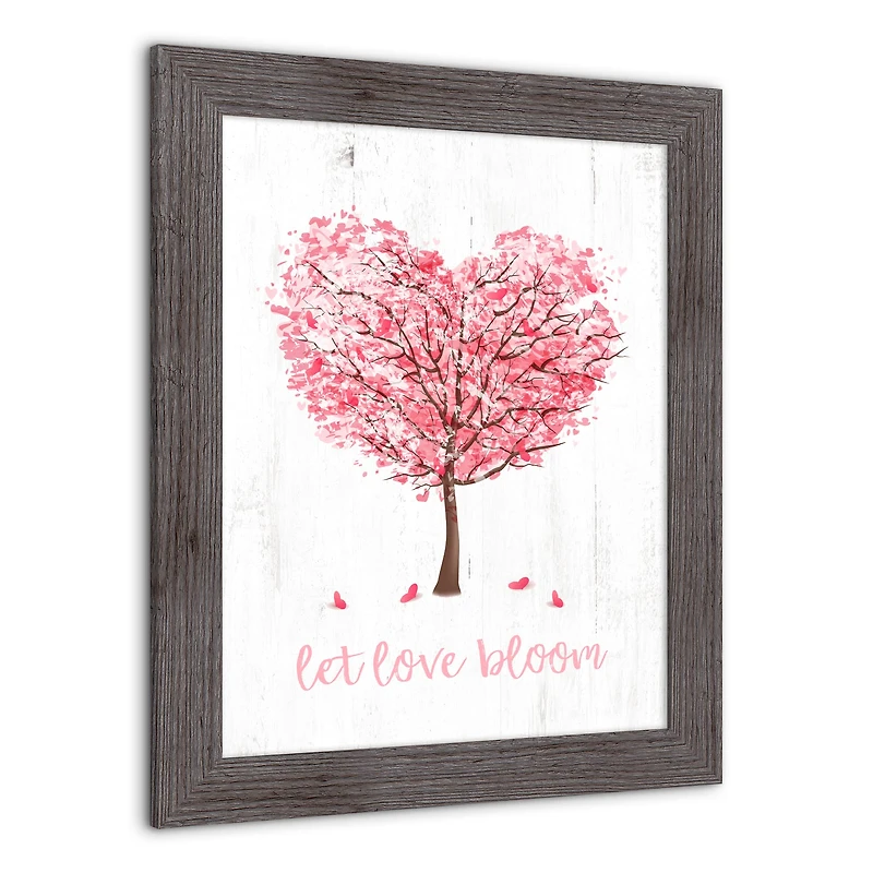 Blooming Love Tree 16" x 20" Western Gray Framed Print