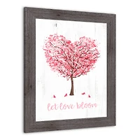 Blooming Love Tree 16" x 20" Western Gray Framed Print