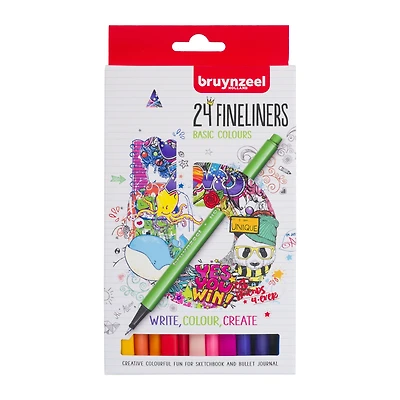 Bruynzeel Fineliner Basic Colors Pen Set