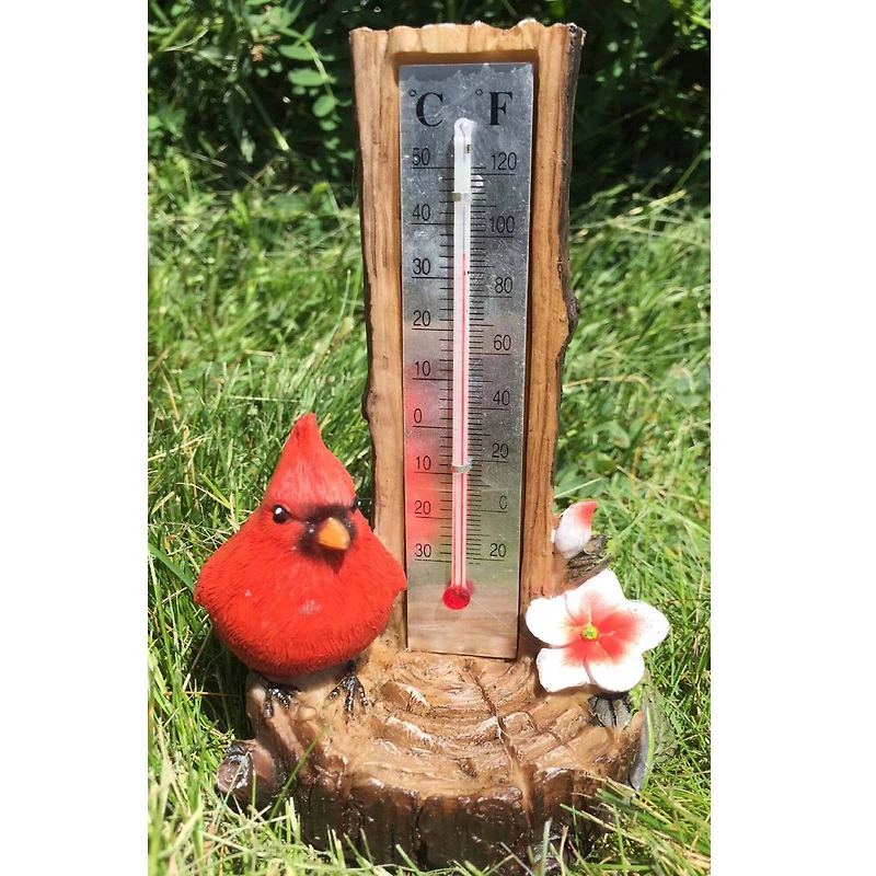 Santa's Workshop 6.5" Cardinal Thermometer