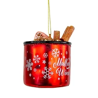 4" Mulled Wine Glass Christmas Ornament
