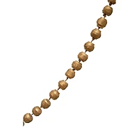 Hello Honey® 6ft. Gold Finish Paulownia Wood Bead Garland