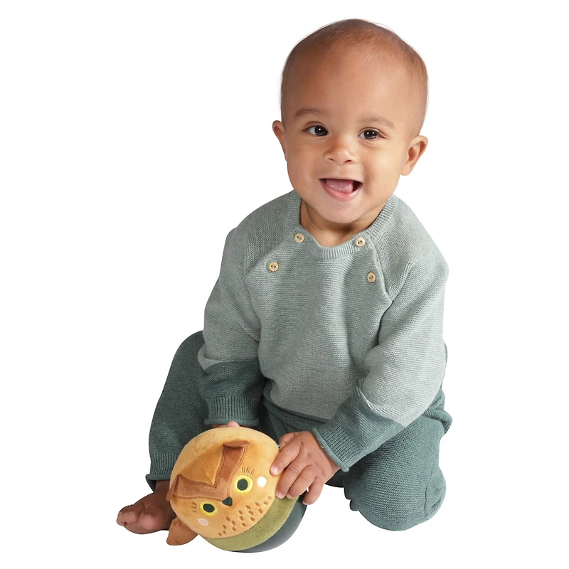 Manhattan Toy® Wobbly Bobbly Owl Weighted Soft Silicone Wobble Ball