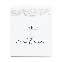 Hortense B. Hewitt Co. Numbers 11-20 Floral Laser Cut Table Number Cards