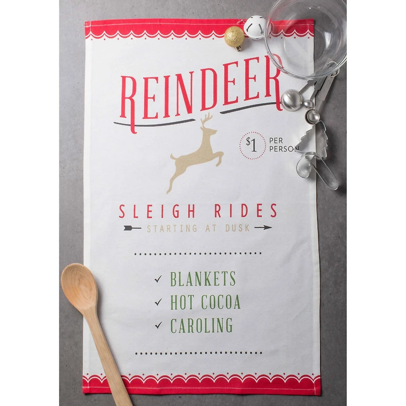 DII® North Pole Holiday Printed Dishtowel Set