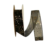 JAM Paper 5/8'' x 25yd. Sheer Glitter Ribbon
