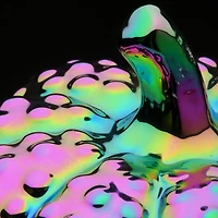 10" Purple Iridescent Pumpkin Décor