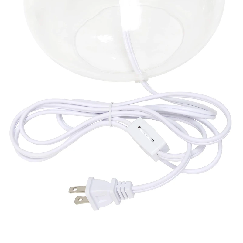 Simple Designs Glass Raindrop Table Lamp