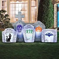 8ft. Occasions Inflatable Halloween Flashing Lights Tombstone Scene