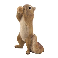 9" Eating Walnut Squirrel Figurine