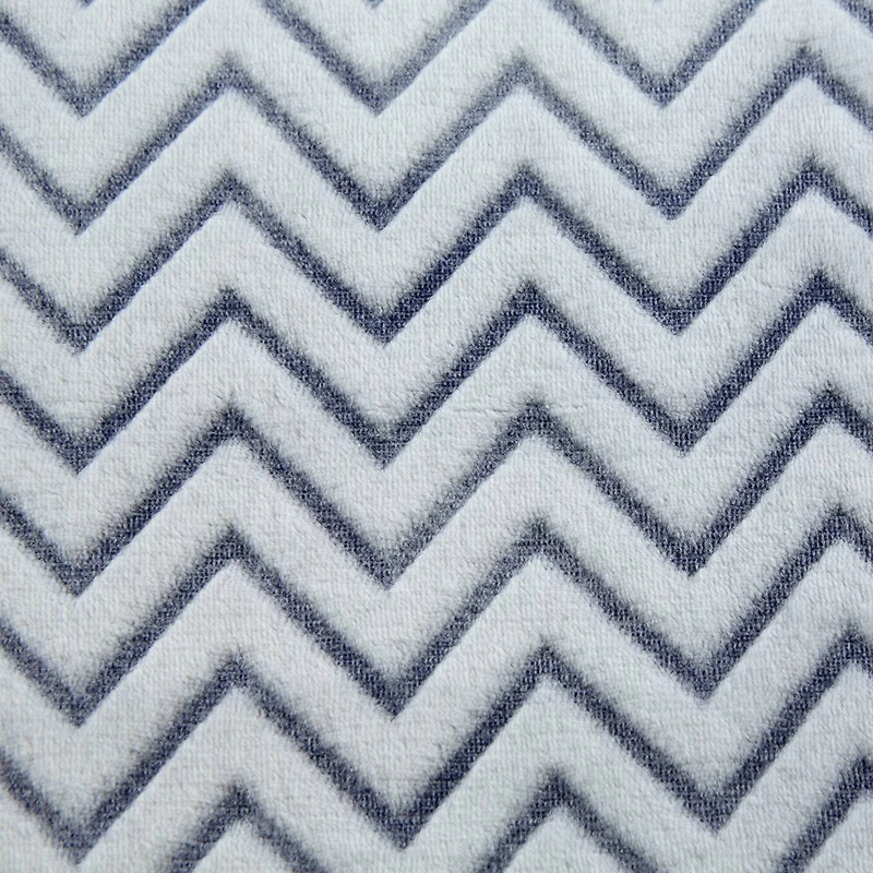 DII® French Blue Chevron Plush Throw