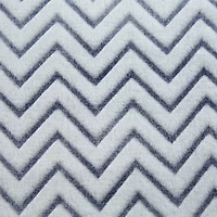 DII® French Blue Chevron Plush Throw