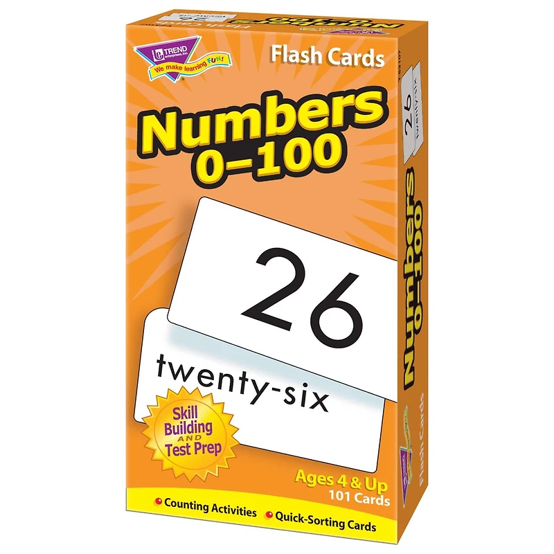 Trend Enterprises® Numbers 0-100 Skill Drill Flash Cards