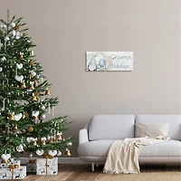 Stupell Industries Gnome For The Holidays Phrase Canvas Wall Art