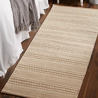 DII® Stone Dobby Stripe Hand-Loomed Rug, 2.5ft. x 6ft.