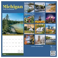 TF Publishing 2025 Michigan Wall Calendar