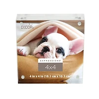 Expressions™ 4" x 4" Clear Acrylic Block Frame by Studio Décor®