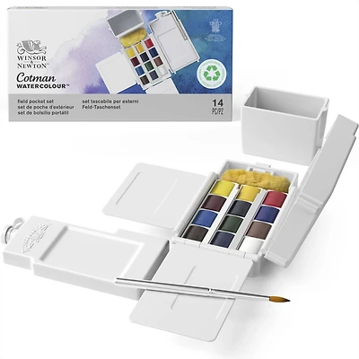 Winsor & Newton™ Cotman Watercolour™ 12 Color Field Pocket Set