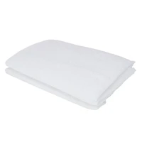 White Glittered Soft Plush Buffalo Artificial Christmas Snow Drape