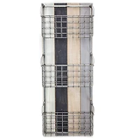 Rustic Metal Wired Mail & Wall Organizer