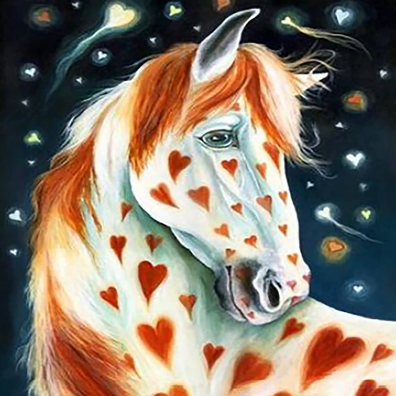 Sparkly Selections Heart Horse Diamond Painting Kit