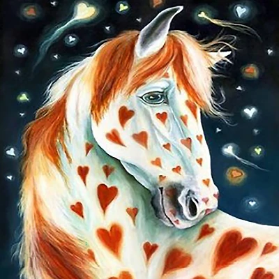 Sparkly Selections Heart Horse Diamond Painting Kit