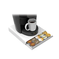 Mind Reader White Single Serve Coffee Pod Drawer and Holder