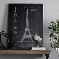 Black Wood Coastal Wall Decor, 24" x 2" x 32"