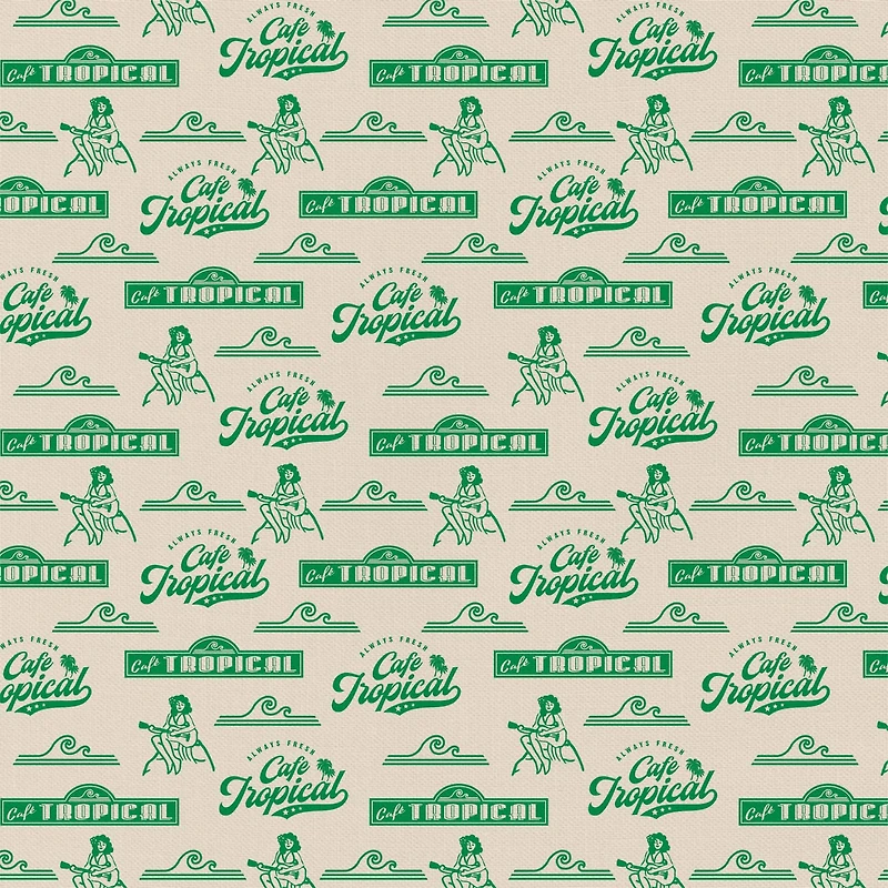 Schitt's Creek Café Tropical Precut Cotton Fabric