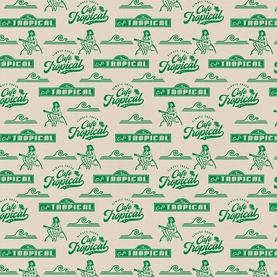 Schitt's Creek Café Tropical Precut Cotton Fabric