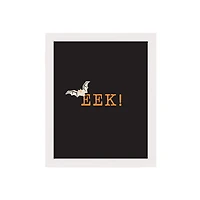 EEK! White Framed Print Wall Art