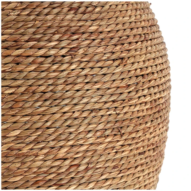 24" Brown Seagrass Handmade Tall Wrapped Vase