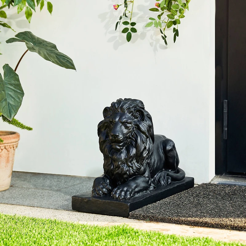 Glitzhome® 22" Lying Guardian Lion Statue