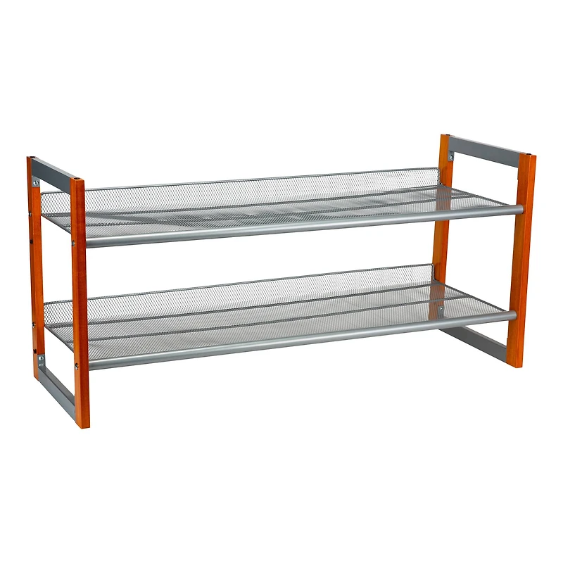 Organize It All Wooden Stackable Shoe Rack