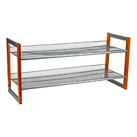 Organize It All Wooden Stackable Shoe Rack