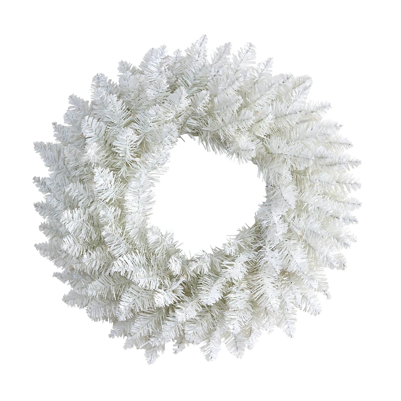 18" Pre-Lit Colorado Spruce Christmas Wreath