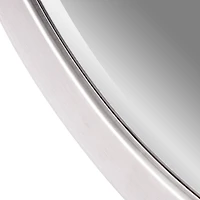 Classic Chrome Oval Metal Framed Beveled Vanity Wall Mirror - 23" x 29"