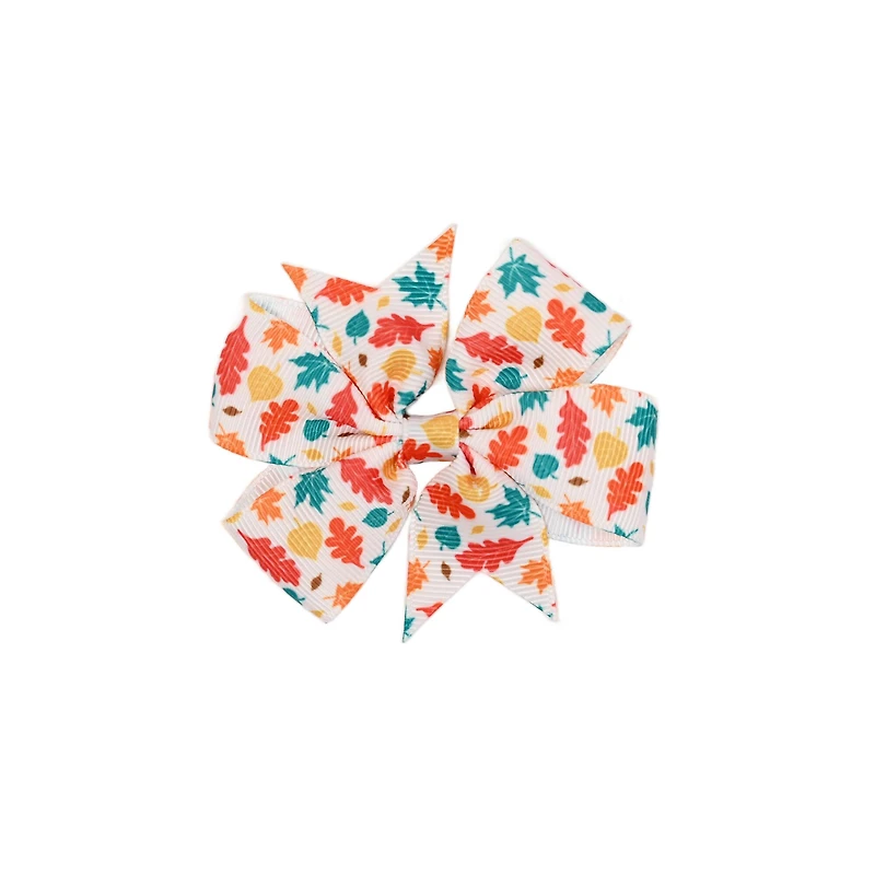 Thanksgiving Leaves Hair Bow Clip by Creatology™