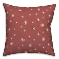 Red Twinkle Throw Pillow