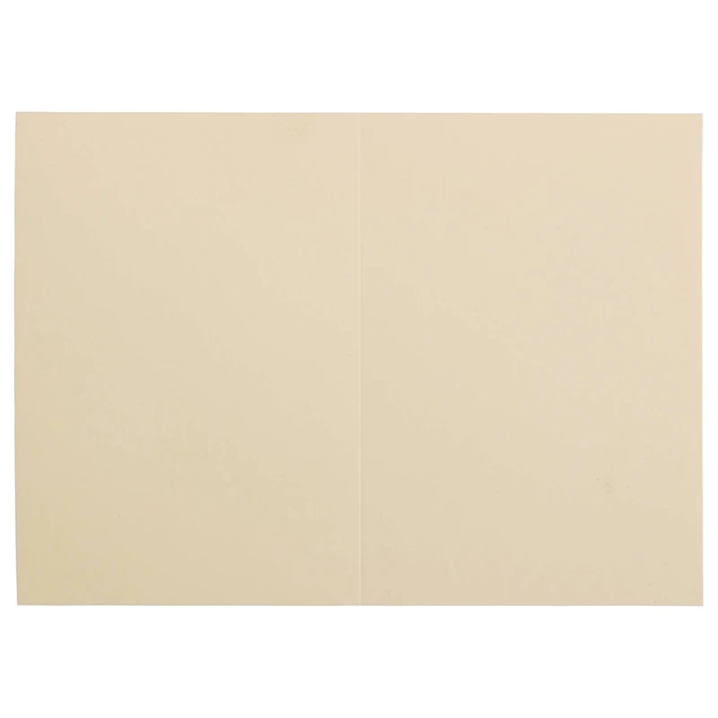JAM Paper 3.5" x 4.875" Strathmore Ivory Wove Blank Foldover Cards